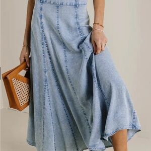 Bohme Denim Dancing on My Own Skirt